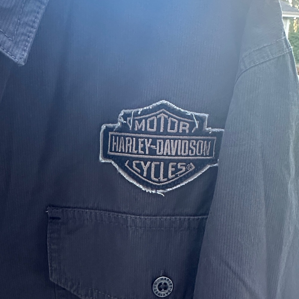 Men’s XL Harley-Davidson Charcoal Short-Sleeve Shirt